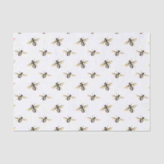 Honigbienen Bienenköper Landschaftliche Liebhaber Seidenpapier (Vorderseite)