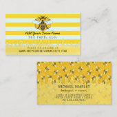 Honigbienen-Bienenwabe des Visitenkarte (Vorne/Hinten)