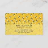 Honigbienen-Bienenwabe des Visitenkarte (Rückseite)