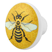 Honigbienen-Bienenwaben-großes Bienen-Bienenhaus Keramikknauf (Rechts)