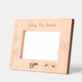 Honigbienen-Blume 7x5 Geätzte Rahmen (Links)