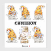 Honigbienen, Blütenbienen, Name 8 hinzufügen" Aufkleber (Blatt)