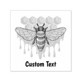 Honigbienen-Briefmarke Permastempel (Design)