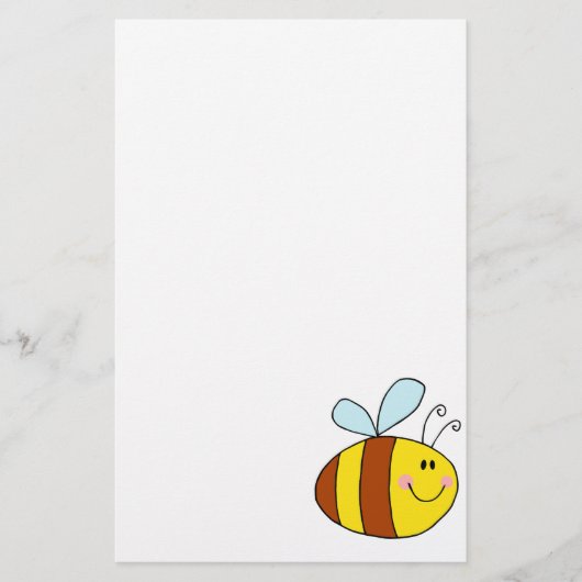 Honigbienen-Cartoon Briefpapier (Vorderseite)