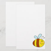 Honigbienen-Cartoon Briefpapier (Vorne/Hinten)