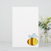 Honigbienen-Cartoon Briefpapier (Stehend Vorderseite)