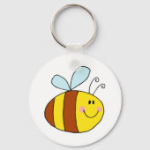 Honigbienen-Cartoon Schlüsselanhänger (Vorderseite)