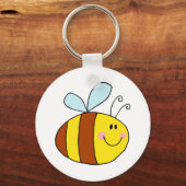 Honigbienen-Cartoon Schlüsselanhänger (Vorderseite)