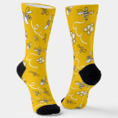 Honigbienen-Crewsocken Socken (Gewinkelt)
