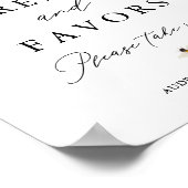 Honigbienen & Daisy Leckereien und Favoriten Dusch Poster (Ecke)