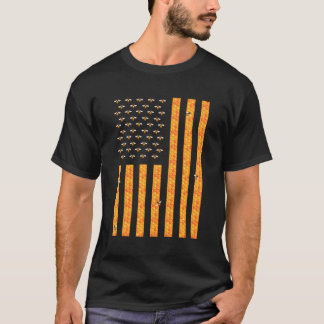 Honigbienen der amerikanischen Flagge T-Shirt