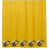 Honigbienen Duschvorhang (Vorderseite)