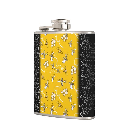 Honigbienen Flachmann (Links)