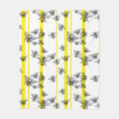 Honigbienen! Fleecedecke. Fleecedecke (Vorderseite)
