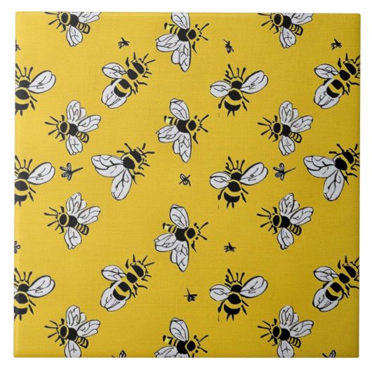 Honigbienen Fliese (Vorderseite)