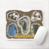Honigbienen-Foto-Collage Mousepad (Mit Mouse)