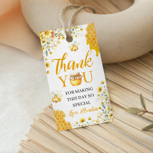 Honigbienen-Garten-Dankeschön-Tags Geschenkanhänger
