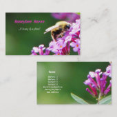 Honigbienen-Hafen-Visitenkarte Visitenkarte (Vorne/Hinten)