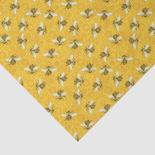 Honigbienen Honeycomb Apiary Bee Hive Pattern Seidenpapier (Ausschnitt)