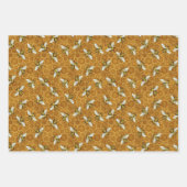 Honigbienen Honeycomb Bienen Apiary Patterns Geschenkpapier Set (Vorderseite 3)