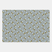 Honigbienen Honeycomb Bienen Apiary Patterns Geschenkpapier Set (Vorderseite 2)