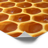 Honigbienen im Bienenposter Poster (Ecke)