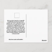 Honigbienen im Bienenstock Postkarte (Rückseite)