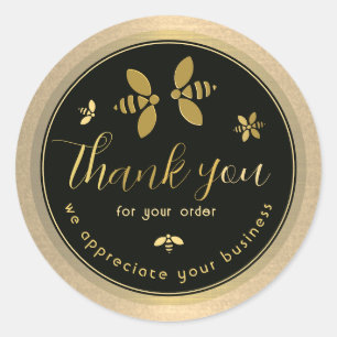 Honigbienen-Imker Vielen Dank für Ihre Bestellung Runder Aufkleber