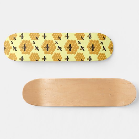 Honigbienen-Insekt Lover Gelber Bienenhalter Skateboard (Horizontal)