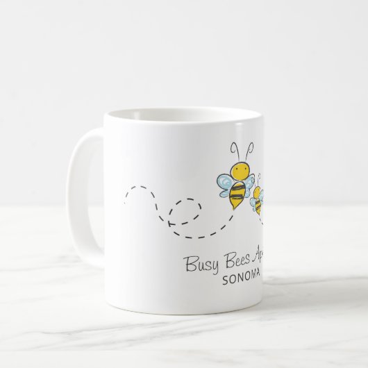 Honigbienen Kaffeetasse (Vorderseite Links)