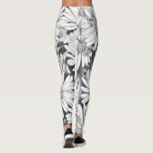 Honigbienen-Leggings-Blumen-Kunst-Stretchy Hosen Leggings (Rückseite)
