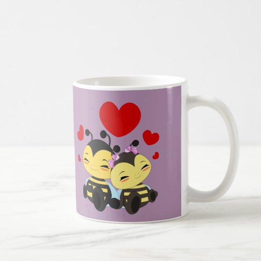 Honigbienen-Liebe - Tasse (Rechts)