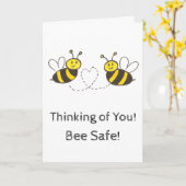 Honigbienen mit einem sicheren Unterschlupf für He Karte (Gelbe Blume)