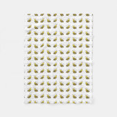 Honigbienen mit Herz Fleecedecke (Vorderseite)