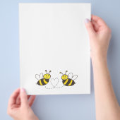 Honigbienen mit Herz Flyer (Hand)