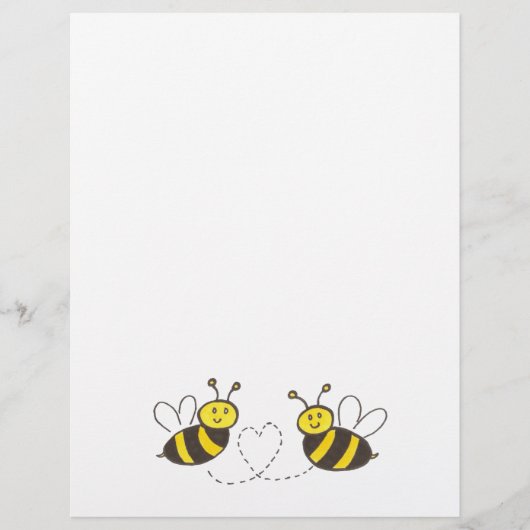 Honigbienen mit Herz-Flyer Flyer (Vorne)