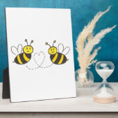 Honigbienen mit Herz Fotoplatte (Seite)