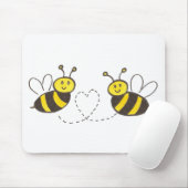 Honigbienen mit Herz Mousepad (Mit Mouse)