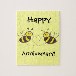 Honigbienen mit Herz Puzzle