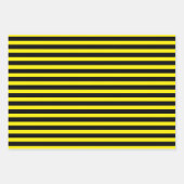 Honigbienen mit Herz- und Honigwabenmuster Geschenkpapier Set (Vorderseite 3)