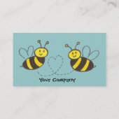 Honigbienen mit Herz Visitenkarte (Rückseite)