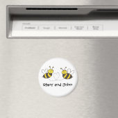 Honigbienen mit Personalisiertem Namen Magnet (In Situ (Geschirrspüler))