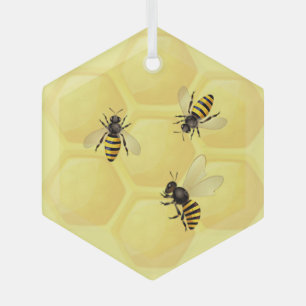 Honigbienen Ornament Aus Glas