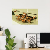 Honigbienen Poster (Heimbüro)