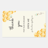 Honigbienen Rechteckiger Aufkleber (Vorderseite)