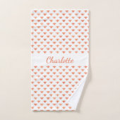 Honigbienen Rose Gold-Monogramm-Skript Badhandtuch Set (Handtuch)