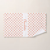 Honigbienen Rose Gold-Monogramm-Skript Badhandtuch Set (Handtuch)