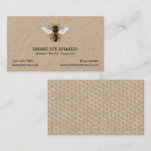Honigbienen-rustikales Bienenhaus Visitenkarte (Vorne/Hinten)