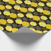 Honigbienen! Schleifpapier Geschenkpapier (Ecke)