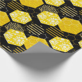 Honigbienen! Schleifpapier Geschenkpapier (Ecke)